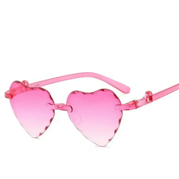 NEW! Host Pick! Girl’s Frameless Pink Heart Gradient Sunglasses - Picture 6 of 10